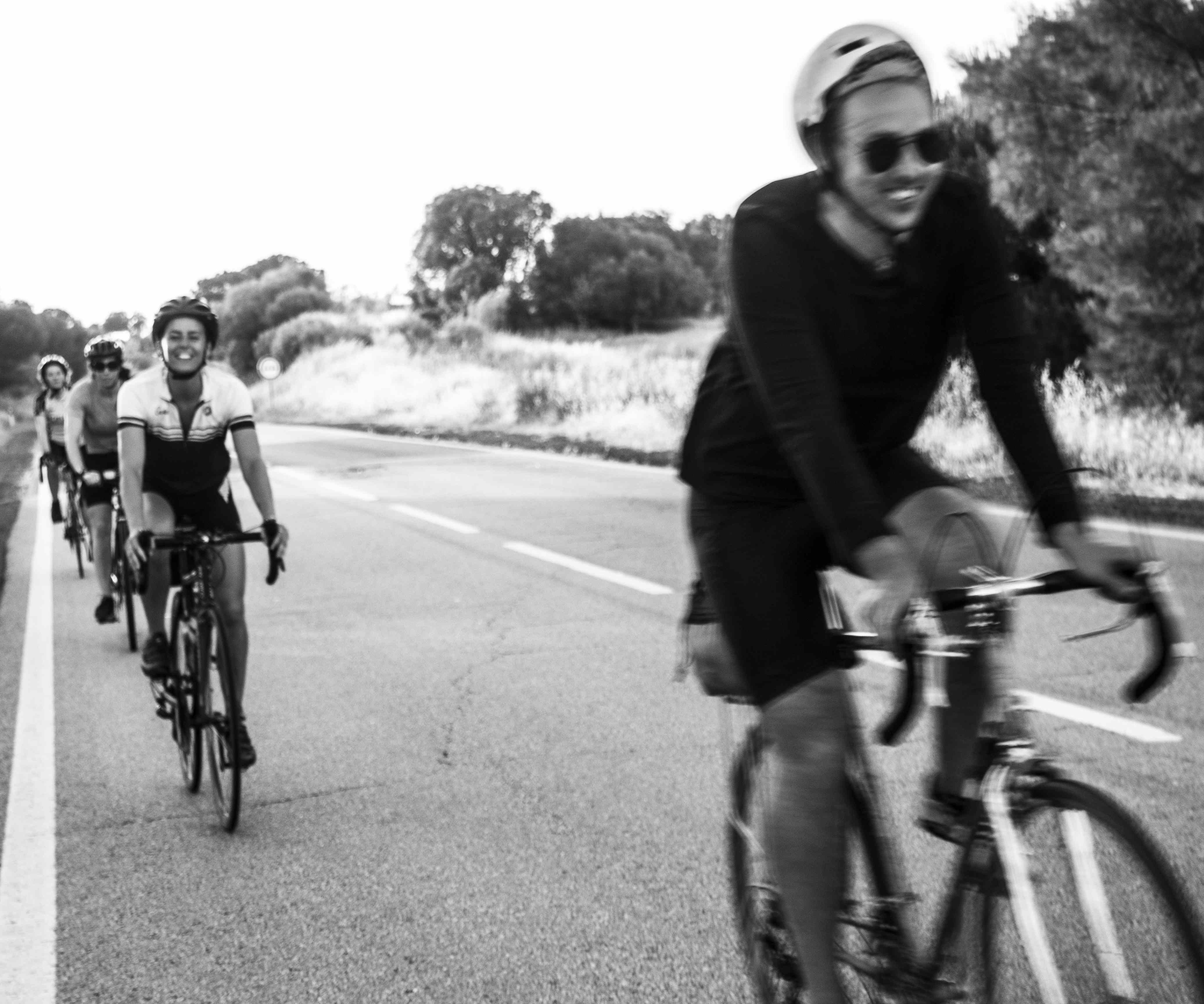 All smiles on the Lisbon to Bilbao cycle tour