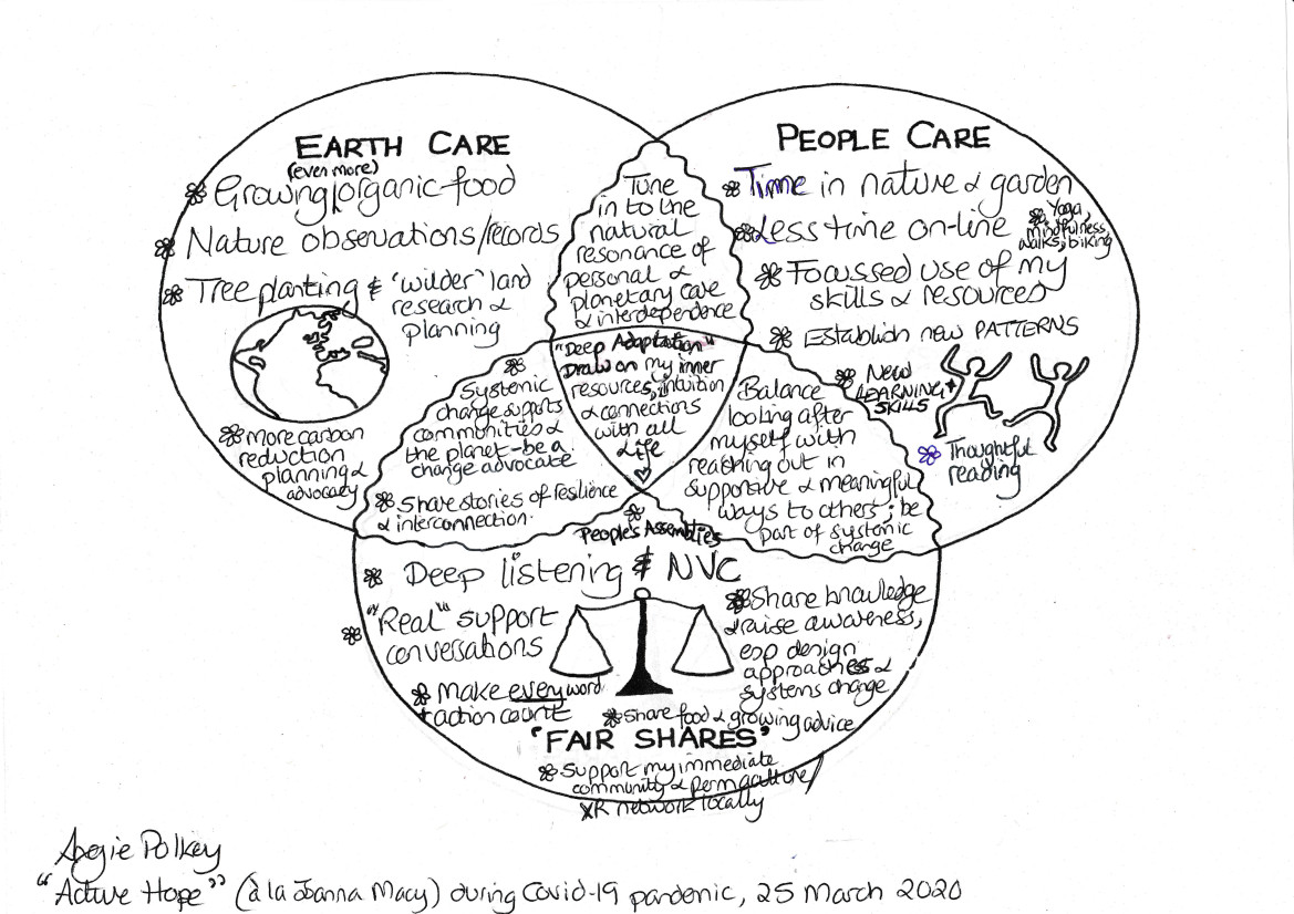 Angie Polkey permaculture ethics mindmap COVID-19