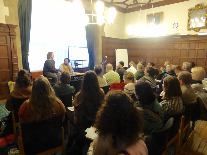 A full room of participants in the Gardens of Sanctuary session at ORFC 2018