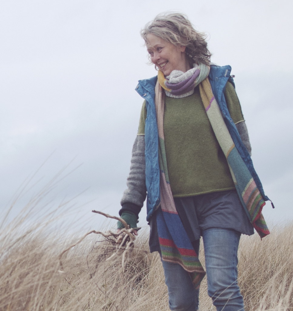 Brigit Strawbridge Howard on sand dunes