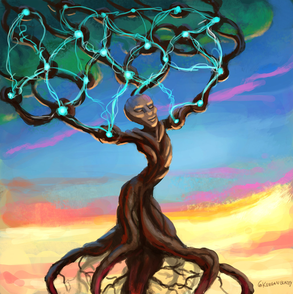 Tree illustration by Keegan Blazey