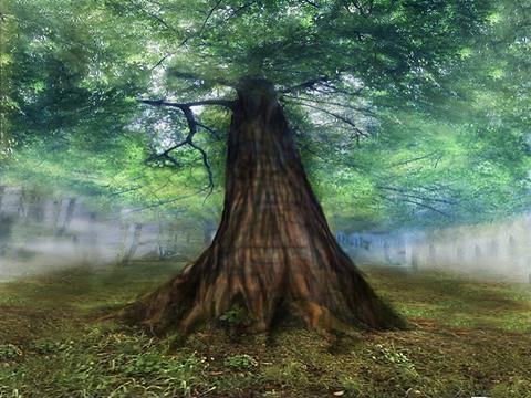 Depiction of the World-tree Ygdrasil by Rune Brimer on Flickr. Shared under CC BY 2.0