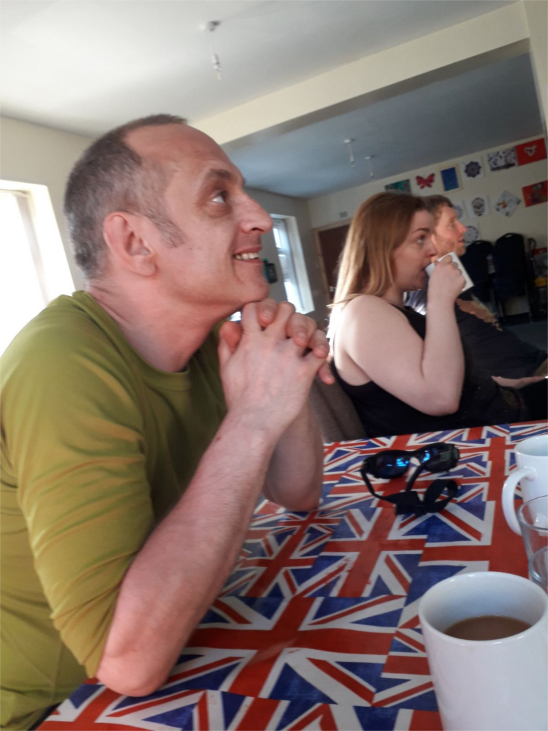 Participants in the local gathering at Horton Community Farm