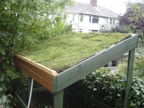 Permaculture Association | Design | Bike-shed with living roof