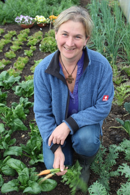 Steph Hafferty in her garden