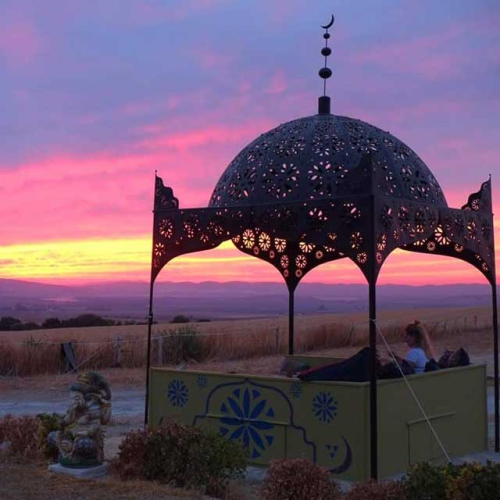 Sunset at the Suryalila retreat centre