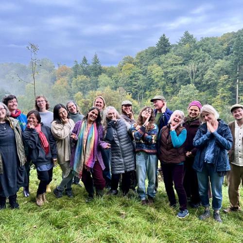 Smiling group of people at Applewood
