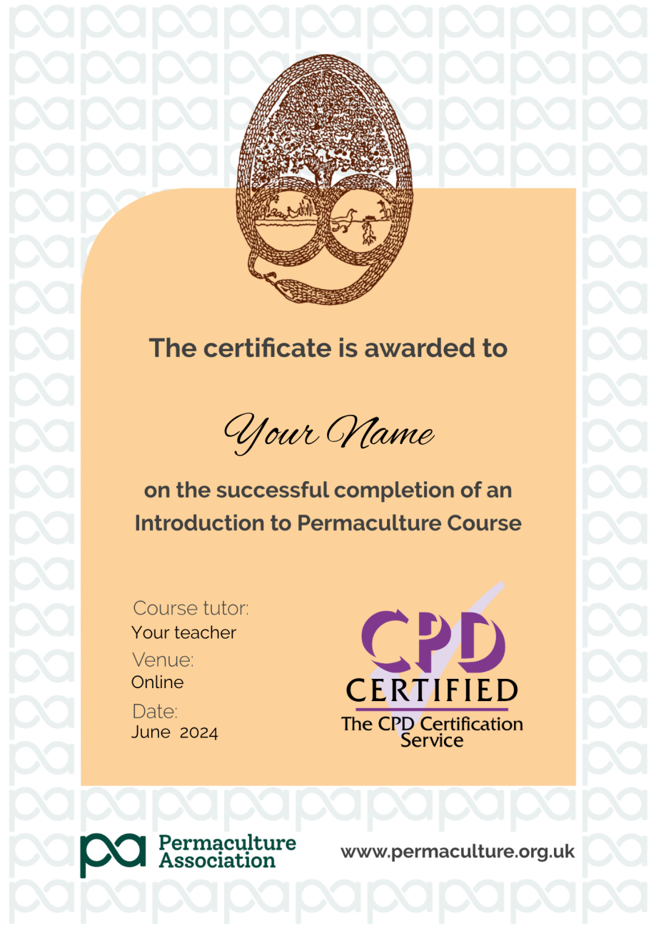 CPD UK Introduction to Permaculture Certificate 