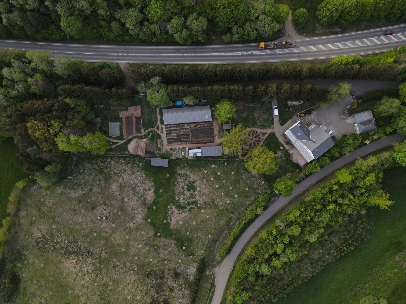 drone picture of the project