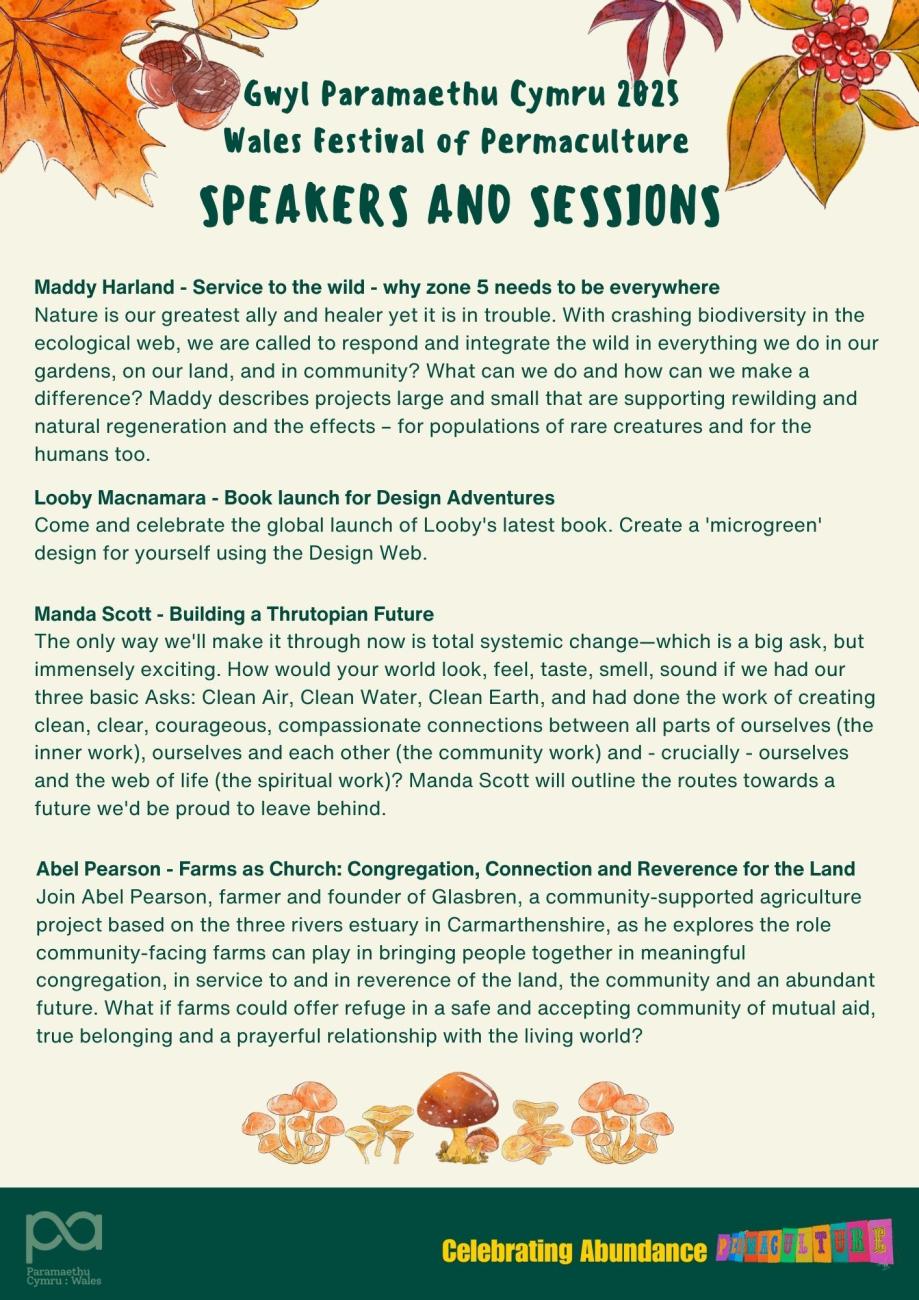 Speakers wales festival 2025