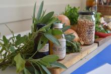 selection of herbal remedies 